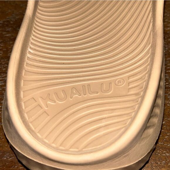 KUAILU Slip On Slide Recovery Chunky Platform Sandal Shoes - Picture 6 of 9